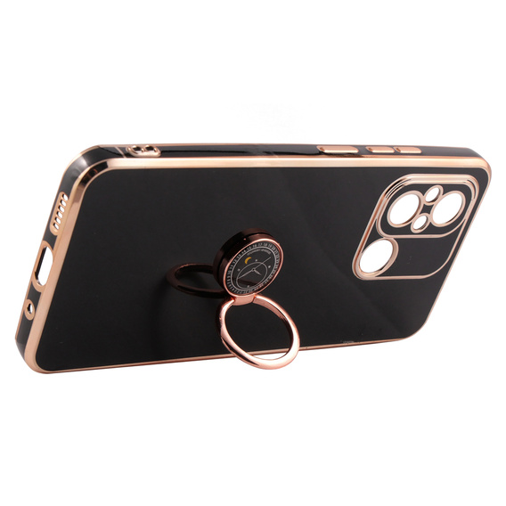 Etui do Xiaomi Redmi 12C, Electro Ring, czarne