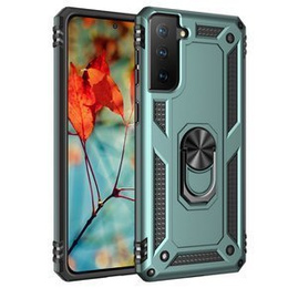 Etui pancerne do Samsung Galaxy S21, Nox Case Ring, zielone
