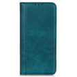 Etui z klapką do Motorola Edge 50 Pro, Split Leather, zielone