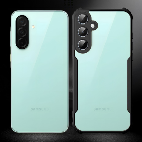 Etui do Samsung Galaxy A26 5G, AntiDrop Hybrid, czarne + Szkło hartowane 9H