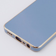 Etui do Oppo A78 4G, Glamour CamShield, niebieskie