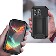 Etui do iPhone 15 Pro, R-JUST CamShield Slide, pancerne, czarne