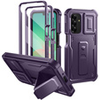 Etui pancerne do Samsung Galaxy A26 5G, Dexnor Kickstand Cam Protector, fioletowe