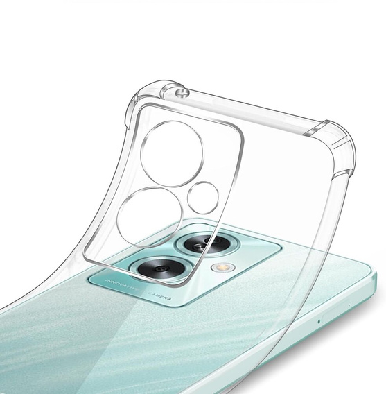 Etui do Oppo A79 5G, Anti-Shock, przezroczyste + Szkło 9H