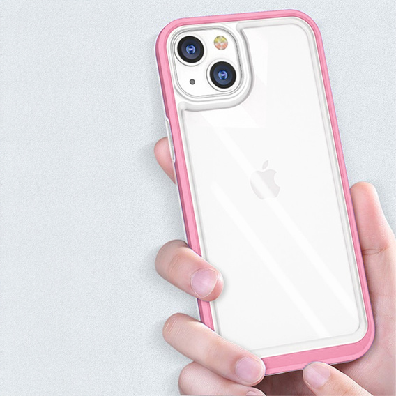 Etui ERBORD do iPhone 13 Mini, Hybrid Frame, różowe