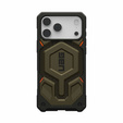 Etui Urban Armor Gear do iPhone 17 Pro, Monarch Pro Kevlar MagSafe, kevlar element green