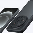 Etui do Xiaomi 14 Ultra, Fusion Hybrid, z ochroną aparatu, przezroczyste / czarne