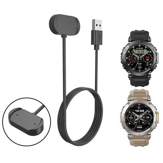 Kabel USB / Ładowarka do Amazfit T-Rex Ultra, Czarny