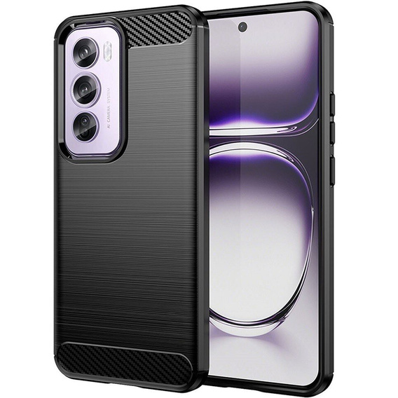 Etui do Oppo Reno 12 Pro, Carbon, czarne