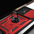 Etui pancerne do Motorola Edge 30 Neo 5G, CamShield Slide, czerwone