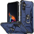 Etui pancerne do Samsung Galaxy A14 4G/5G, z ringiem, granatowe