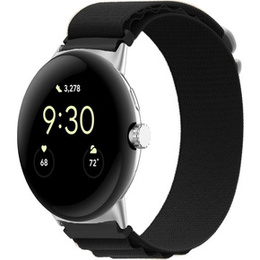 Pasek nylonowy do Google Pixel Watch 1 / 2 / 3 41mm, Czarny