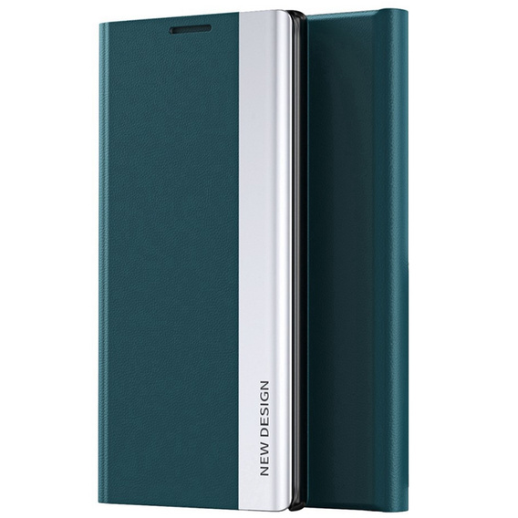 Etui z klapką do Xiaomi Poco X5 5G / Redmi Note 12 5G, Side Magnetic, zielone