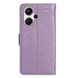 Etui z klapką do Xiaomi Redmi Note 13 Pro+, Butterfly, fioletowe