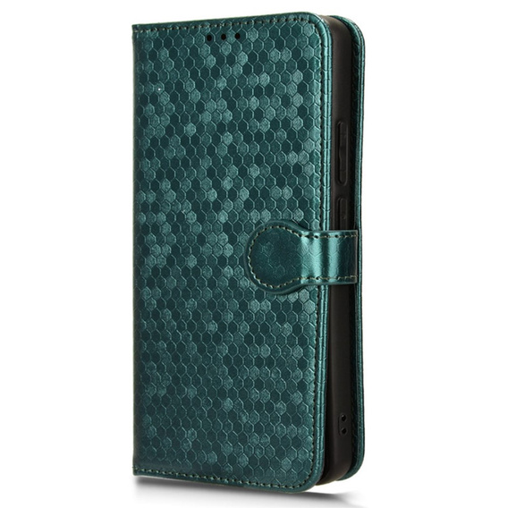 Etui z klapką do Oppo Reno 11F 5G, Wallet Rhombus, zielone