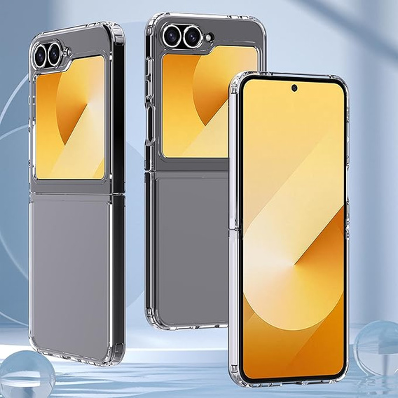 Etui do Samsung Galaxy Z Flip7 FE / Z Flip6, Fusion Hybrid, przezroczyste