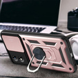 Etui pancerne do Motorola Moto E13, CamShield Slide, różowe rose gold