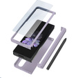 Etui ze szkłem do Samsung Galaxy Z Fold 4 5G, Rubberized Case,Purple