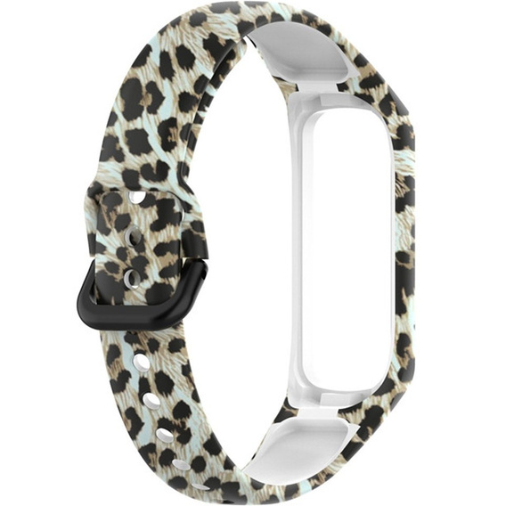 Pasek Silikonowy do Samsung Galaxy Fit 2 SM-R220, Leopard