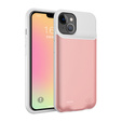Etui z Baterią 6000mAh do iPhone 13 Mini, Rose Gold