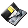 Etui z klapką do Samsung Galaxy S24 Ultra, QIALINO Leather Wallet, czarne