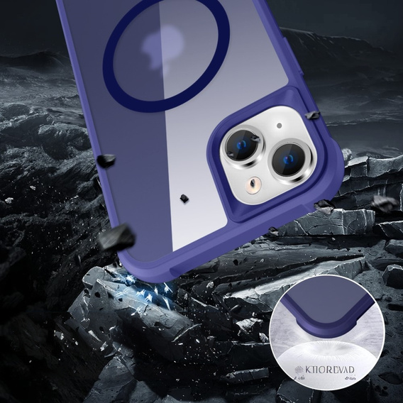 Etui Magnetyczne do Magsafe do iPhone 15 Plus, niebieskie