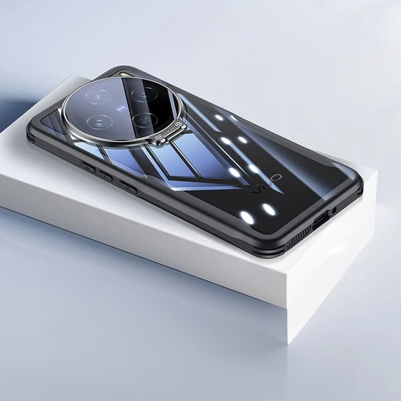 Etui do Vivo X200 Pro 5G, Clear Kickstand Case, przezroczyste