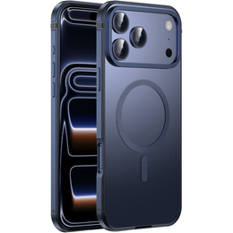 Etui do iPhone 17 Pro Max, Metal Frame, do MagSafe – granatowe