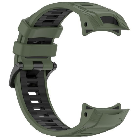 Pasek silikonowy do Garmin Instinct 3 Solar / Instinct 3 AMOLED 45mm – sportowy, zielono-czarny