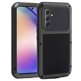 Etui Love Mei do Samsung Galaxy A54 5G, pancerne ze szkłem, zielone