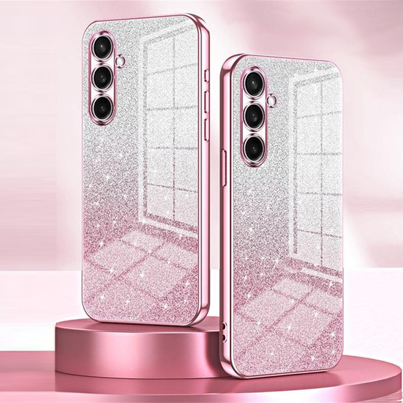 Etui do Samsung Galaxy A57 5G, Glitter Case CamShield, różowe