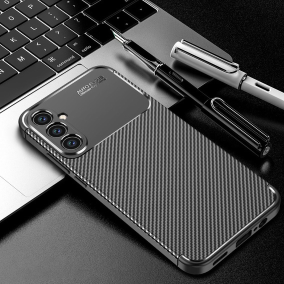 Etui do Samsung Galaxy A17 5G, Carbon Gel, czarne