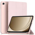 Etui z klapką do Samsung Galaxy Tab A9+/A11+, Tri-fold, różowe