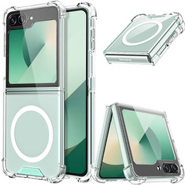 Etui do Samsung Galaxy Z Flip7 FE / Z Flip6, Dropproof MagSafe, przezroczyste