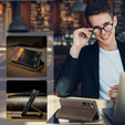 Etui do Samsung Galaxy A16 / A16 5G, ERBORD Vintage, portfel z klapką, kawowe