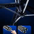 Blavec Selfie Stick Aluminium Fusion P07 Magsafe Tripod + Pilot + 2 Lampy 1,4 metra, czarny