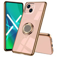 Etui do iPhone 14 Plus, Electro Ring, jasnoróżowe