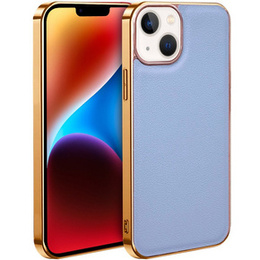 Etui do iPhone 14 Plus, Cowhide Leather, niebieskie