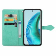 Etui z klapką do Honor Magic 6 Lite 5G, Mandala, zielone