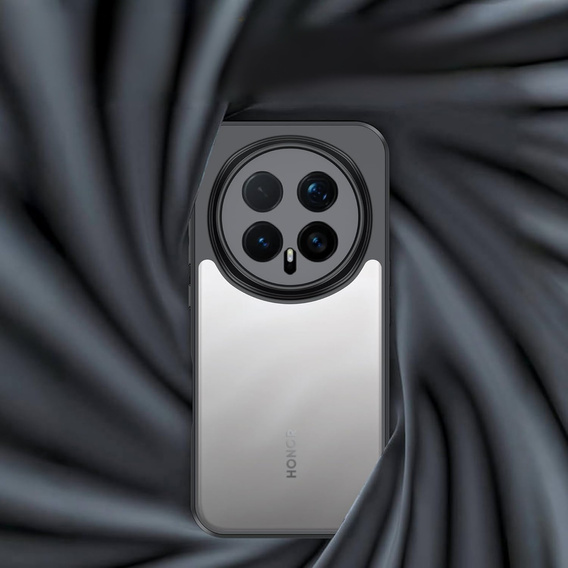 Etui do Honor Magic 8 Pro, Fusion Hybrid, przezroczyste z czarną ramką