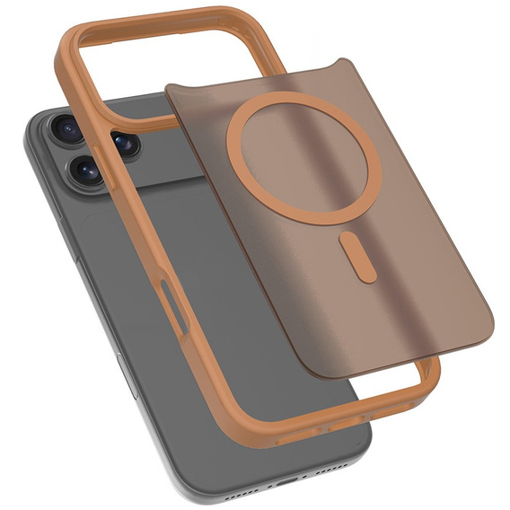 Etui do iPhone 17 Pro, Matt Case, do MagSafe, matowe brązowe