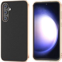 Etui do Samsung Galaxy S23 FE, Cowhide Leather, czarne