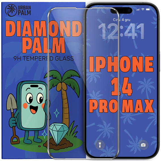 Szkło Hartowane Diamond Palm do iPhone 14 Pro Max