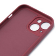 Etui do iPhone 15, Silicone Lite, czerwone