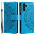 Etui z klapką do Samsung Galaxy A55 5G, Mandala, niebieskie