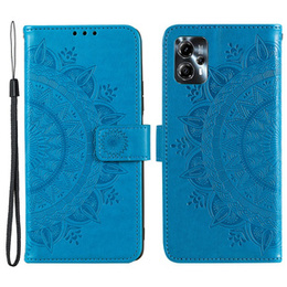 Etui z klapką do Motorola Moto G13 / G23, Mandala, niebieskie