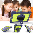 Etui do Samsung Galaxy Tab S9, Pancerne Ochronne, Niebieskie / Żółte