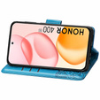 Etui z klapką do Honor 400 5G, Butterfly, niebieskie