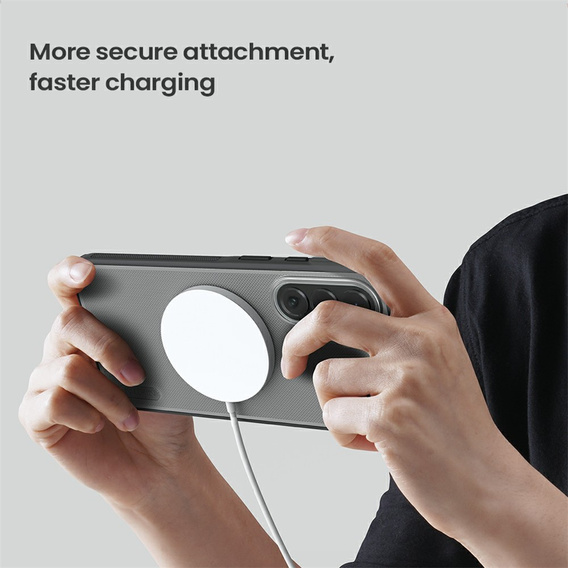 Etui NILLKIN do Samsung Galaxy A57 5G, Frosted Shield, do MagSafe, przezroczyste / czarne