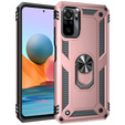 Etui pancerne do Xiaomi Redmi Note 10/10S, Nox Case Ring, różowe rose gold